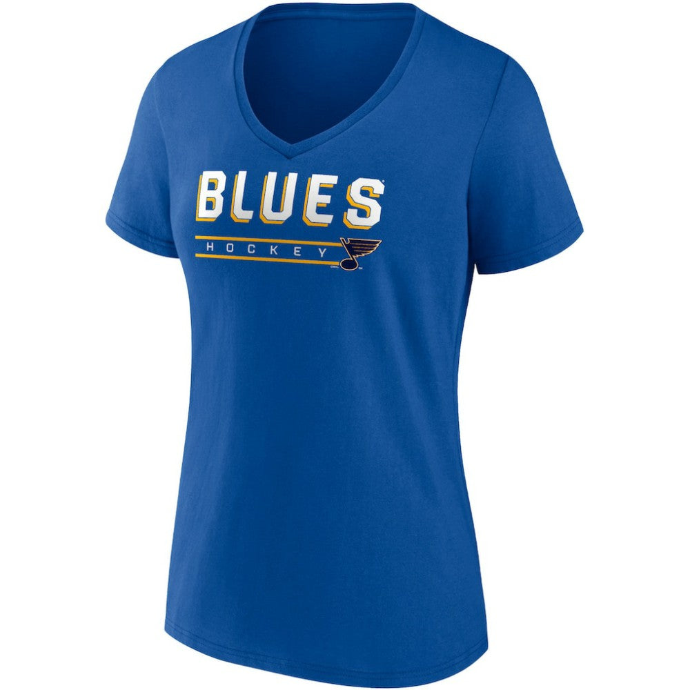 St. Louis Blues Fanatics Women's Parent 2-Pack V-Neck T-Shirt Set - Blue/Heathered Gray | US 4444026