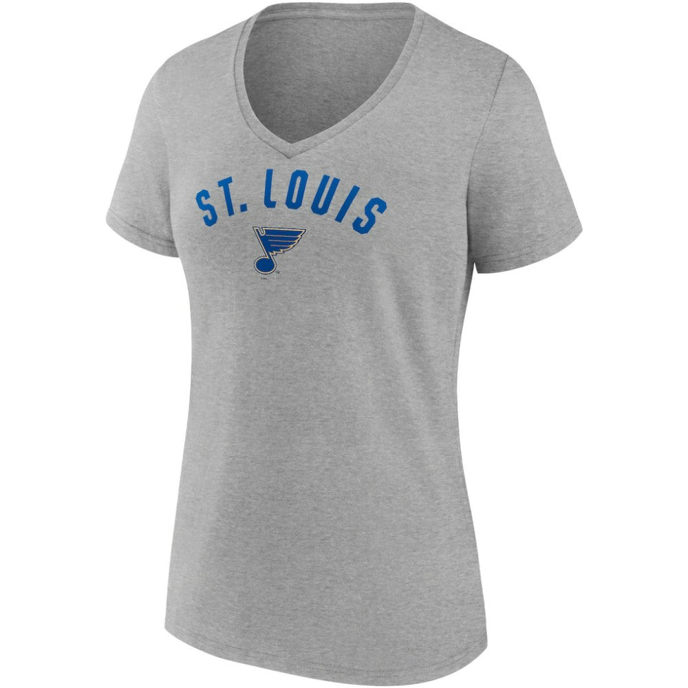 St. Louis Blues Fanatics Women's Parent 2-Pack V-Neck T-Shirt Set - Blue/Heathered Gray | US 4444026