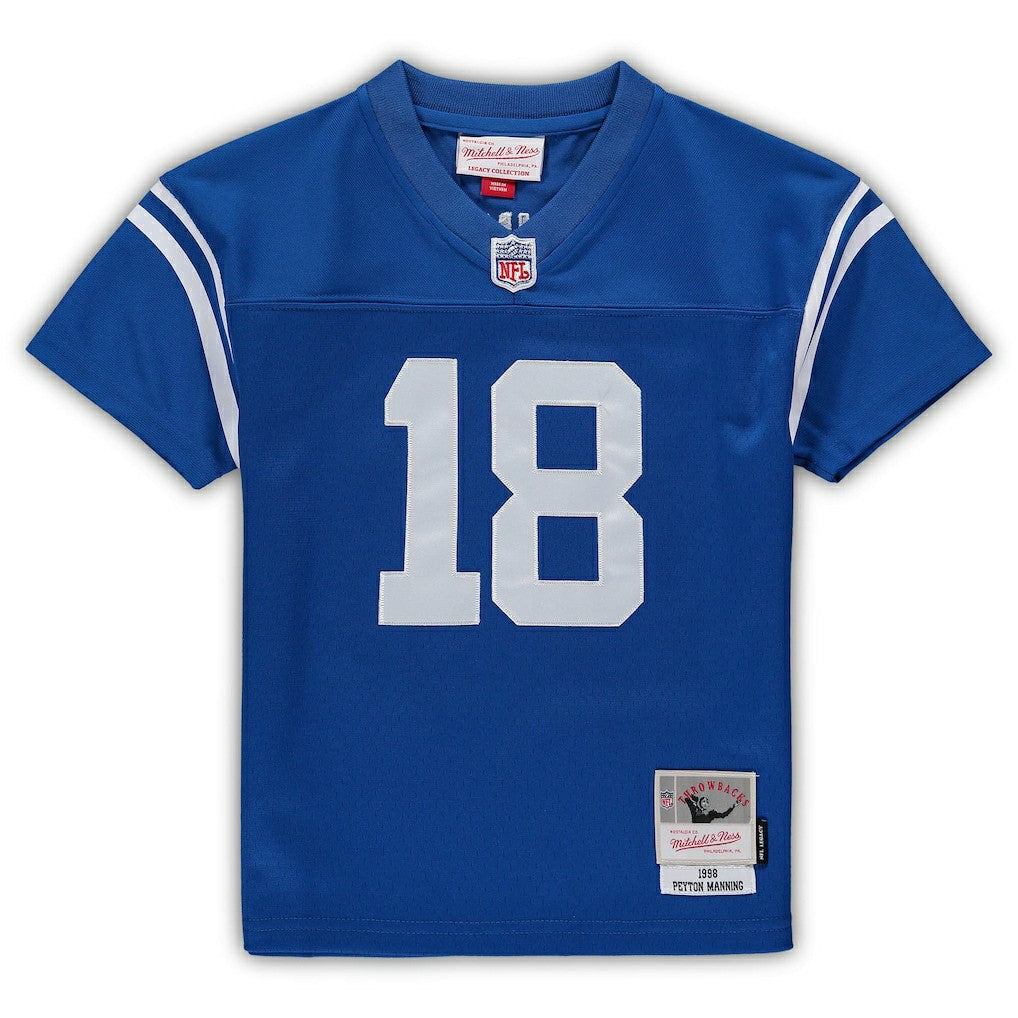 Peyton Manning Indianapolis Colts Male Preschool Retired Legacy Jersey - Royal Jerseys