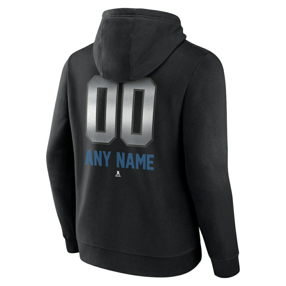 Colorado Avalanche Personalized Midnight Mascot Logo Pullover Hoodie - Black | US 4444384