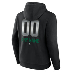 Dallas Stars Personalized Midnight Mascot Logo Pullover Hoodie - Black | US 4444386