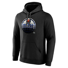 Edmonton Oilers Personalized Midnight Mascot Logo Pullover Hoodie - Black | US 4444388