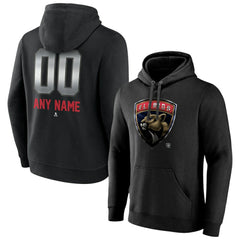 Florida Panthers Personalized Midnight Mascot Logo Pullover Hoodie - Black | US 4444389