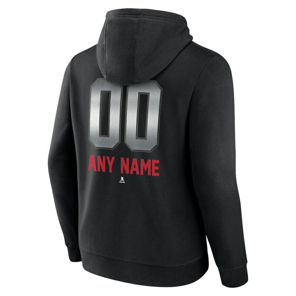 Florida Panthers Personalized Midnight Mascot Logo Pullover Hoodie - Black | US 4444389