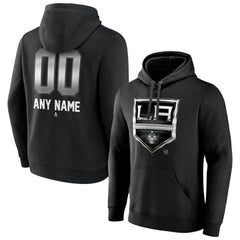 Los Angeles Kings Personalized Midnight Mascot Logo Pullover Hoodie - Black | US 4444390
