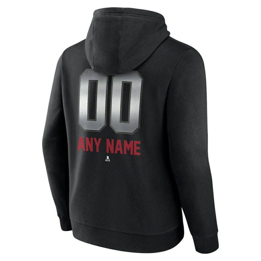 Montreal Canadiens Personalized Midnight Mascot Logo Pullover Hoodie - Black | US 4444392