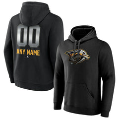 Nashville Predators Personalized Midnight Mascot Logo Pullover Hoodie - Black | US 4444393