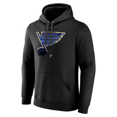 St. Louis Blues Personalized Midnight Mascot Logo Pullover Hoodie - Black | US 4444400