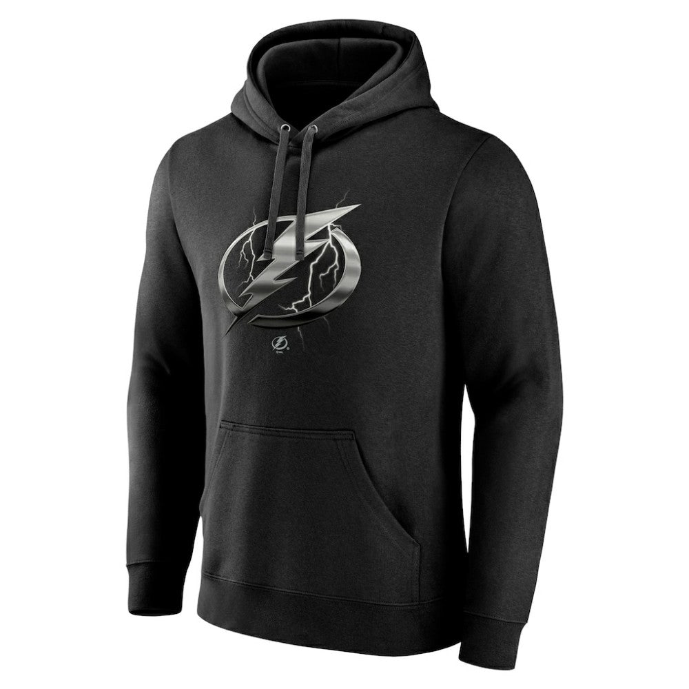 Tampa Bay Lightning Personalized Midnight Mascot Logo Pullover Hoodie - Black | US 4444401
