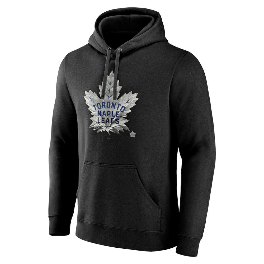 Toronto Maple Leafs Personalized Midnight Mascot Logo Pullover Hoodie - Black | US 4444402