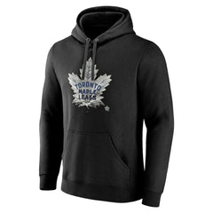 Toronto Maple Leafs Personalized Midnight Mascot Logo Pullover Hoodie - Black | US 4444402
