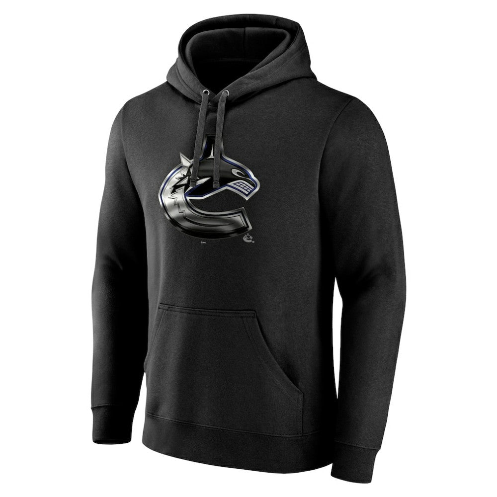 Vancouver Canucks Personalized Midnight Mascot Logo Pullover Hoodie - Black | US 4444403