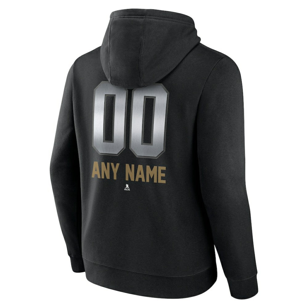 Vegas Golden Knights Personalized Midnight Mascot Logo Pullover Hoodie - Black | US 4444404