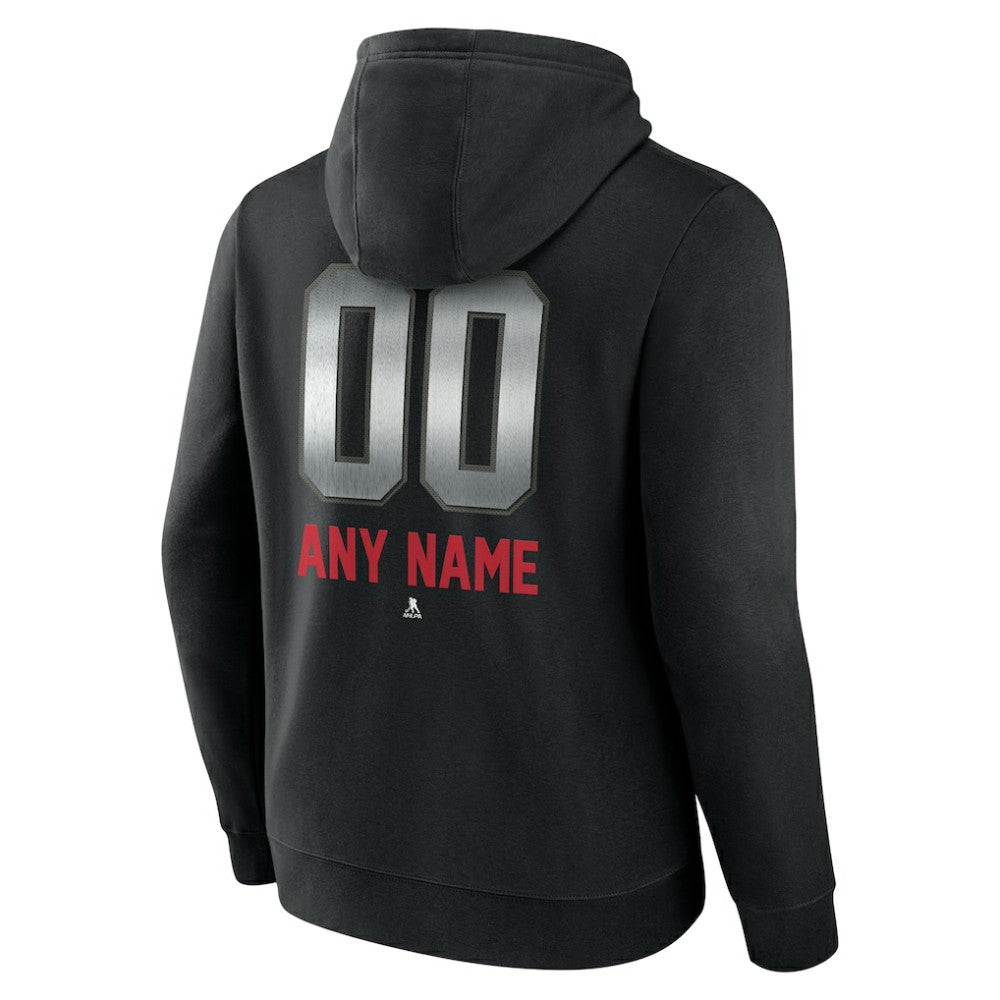 Washington Capitals Personalized Midnight Mascot Logo Pullover Hoodie - Black | US 4444405