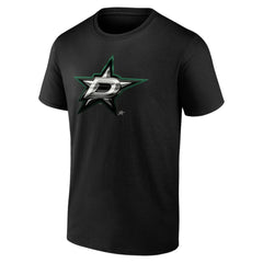Dallas Stars Personalized Midnight Mascot Logo T-Shirt - Black | US 4444415