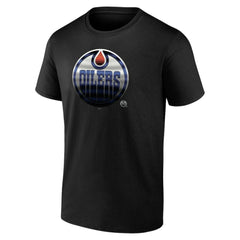 Edmonton Oilers Personalized Midnight Mascot Logo T-Shirt - Black | US 4444417
