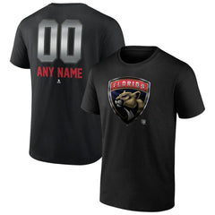 Florida Panthers Personalized Midnight Mascot Logo T-Shirt - Black | US 4444418