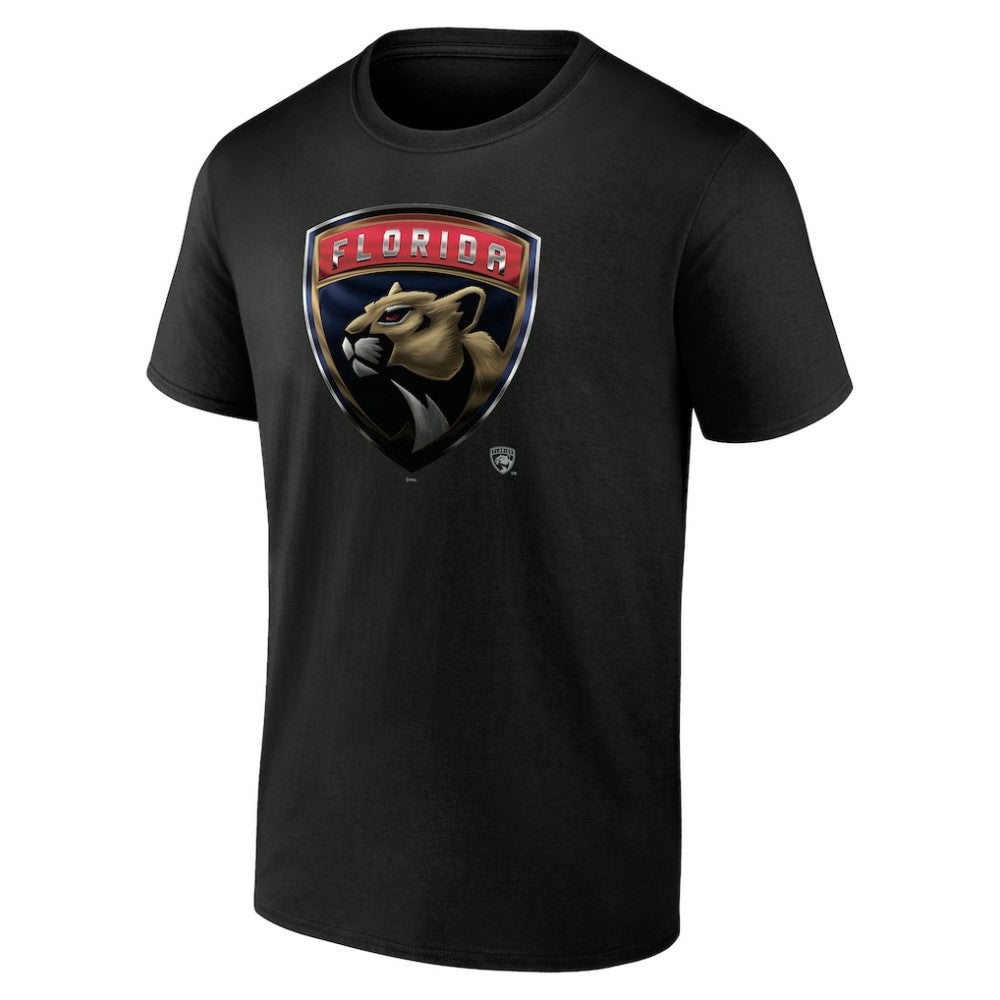 Florida Panthers Personalized Midnight Mascot Logo T-Shirt - Black | US 4444418