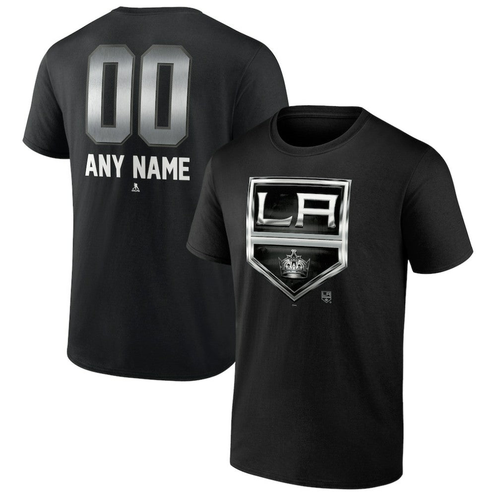 Los Angeles Kings Personalized Midnight Mascot Logo T-Shirt - Black | US 4444419