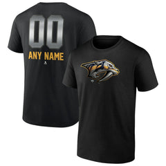Nashville Predators Personalized Midnight Mascot Logo T-Shirt - Black | US 4444422