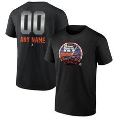 New York Islanders Personalized Midnight Mascot Logo T-Shirt - Black | US 4444424