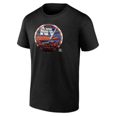 New York Islanders Personalized Midnight Mascot Logo T-Shirt - Black | US 4444424