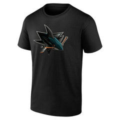 San Jose Sharks Personalized Midnight Mascot Logo T-Shirt - Black | US 4444428