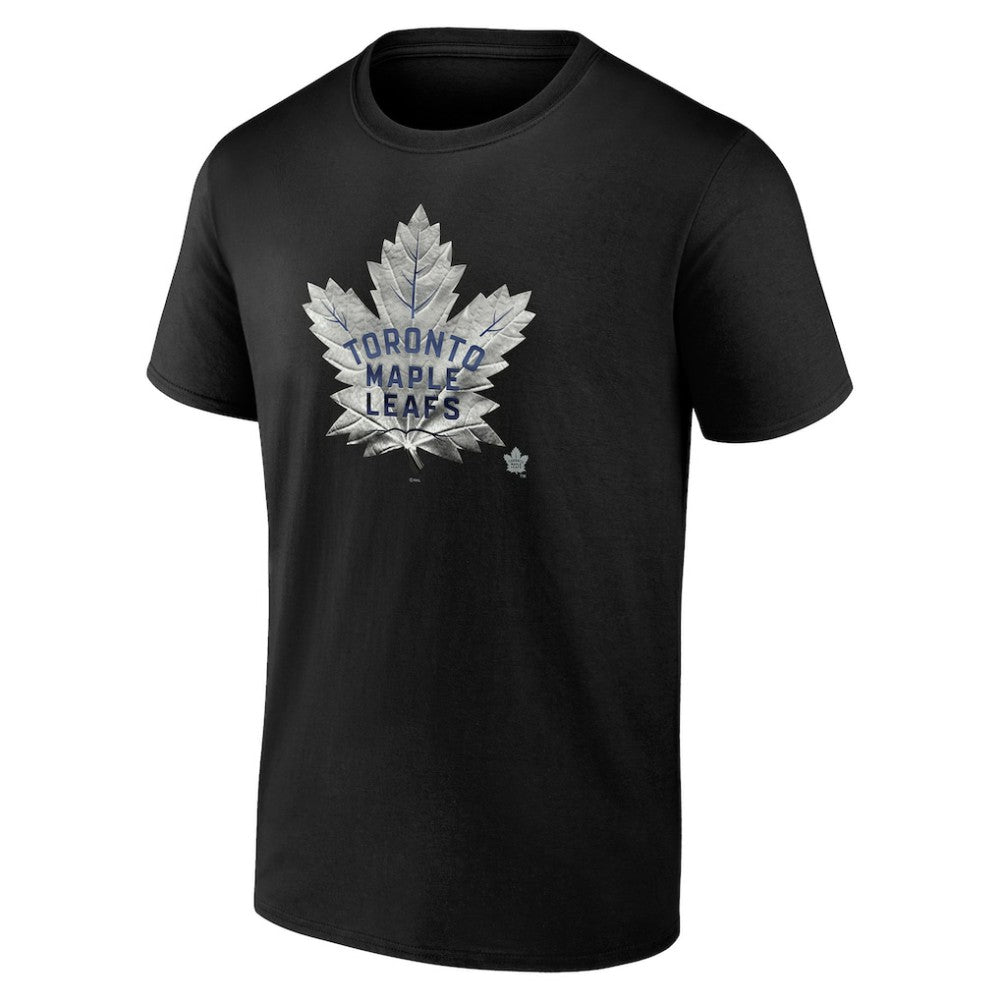Toronto Maple Leafs Personalized Midnight Mascot Logo T-Shirt - Black | US 4444431
