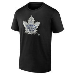Toronto Maple Leafs Personalized Midnight Mascot Logo T-Shirt - Black | US 4444431