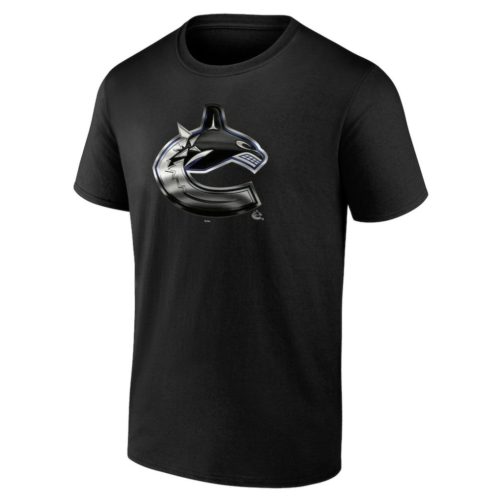 Vancouver Canucks Personalized Midnight Mascot Logo T-Shirt - Black | US 4444432