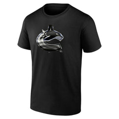 Vancouver Canucks Personalized Midnight Mascot Logo T-Shirt - Black | US 4444432