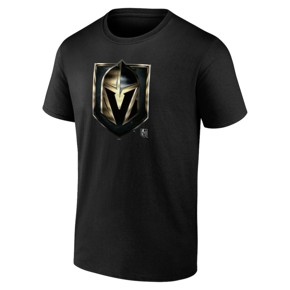 Vegas Golden Knights Personalized Midnight Mascot Logo T-Shirt - Black | US 4444433