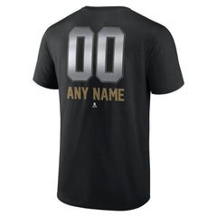 Vegas Golden Knights Personalized Midnight Mascot Logo T-Shirt - Black | US 4444433