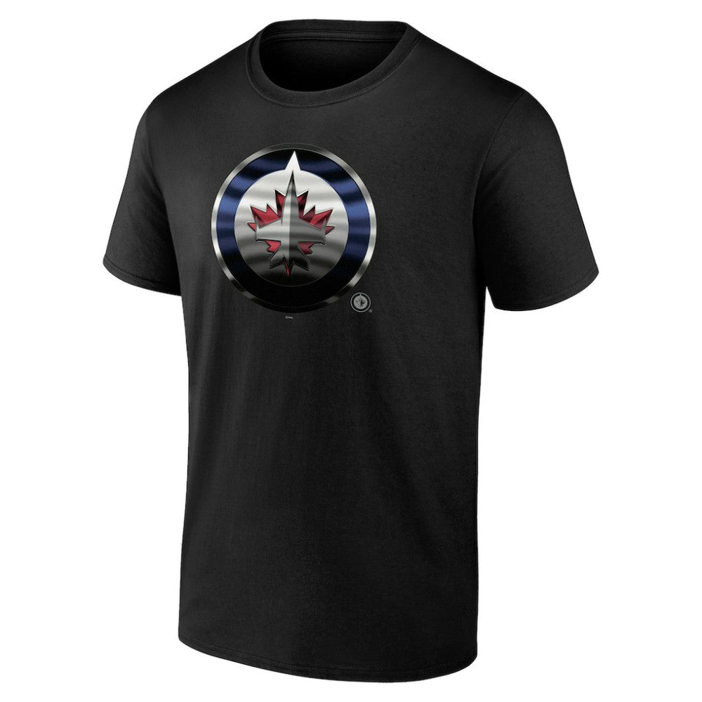 Winnipeg Jets Personalized Midnight Mascot Logo T-Shirt - Black | US 4444435