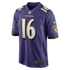Tylan Wallace Baltimore Ravens Game Jersey - Purple Jerseys