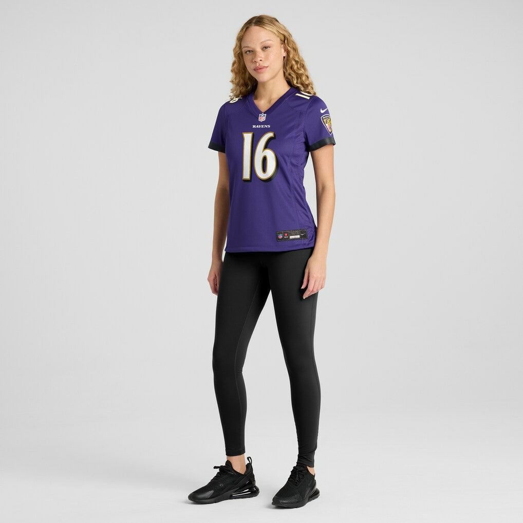 Tylan Wallace Baltimore Ravens Women's Game Jersey - Purple Jerseys