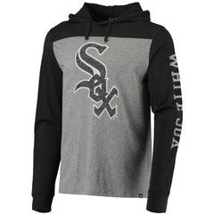 Chicago White Sox '47 Franklin Wooster Pullover Hoodie - Heathered Gray/Black Hoodies