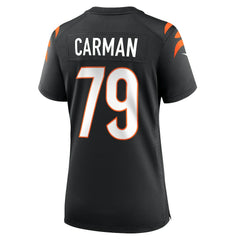 Jackson Carman Cincinnati Bengals Women's Game Jersey - Black Jerseys
