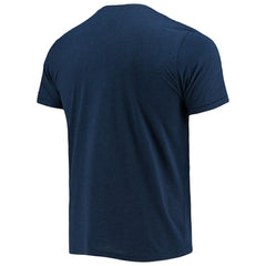 Atlanta Braves Homage Hand-Drawn Logo Tri-Blend T-Shirt - Navy T-shirts