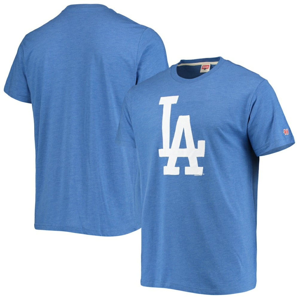 Los Angeles Dodgers Homage Hand-Drawn Logo Tri-Blend T-Shirt - Royal T-shirts