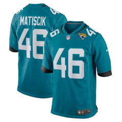 Ross Matiscik Jacksonville Jaguars Game Jersey - Teal Jerseys