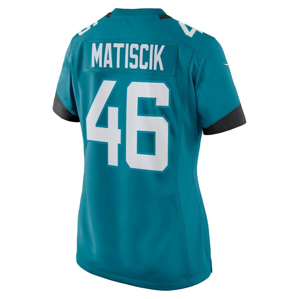 Ross Matiscik Jacksonville Jaguars Women's Game Jersey - Teal Jerseys