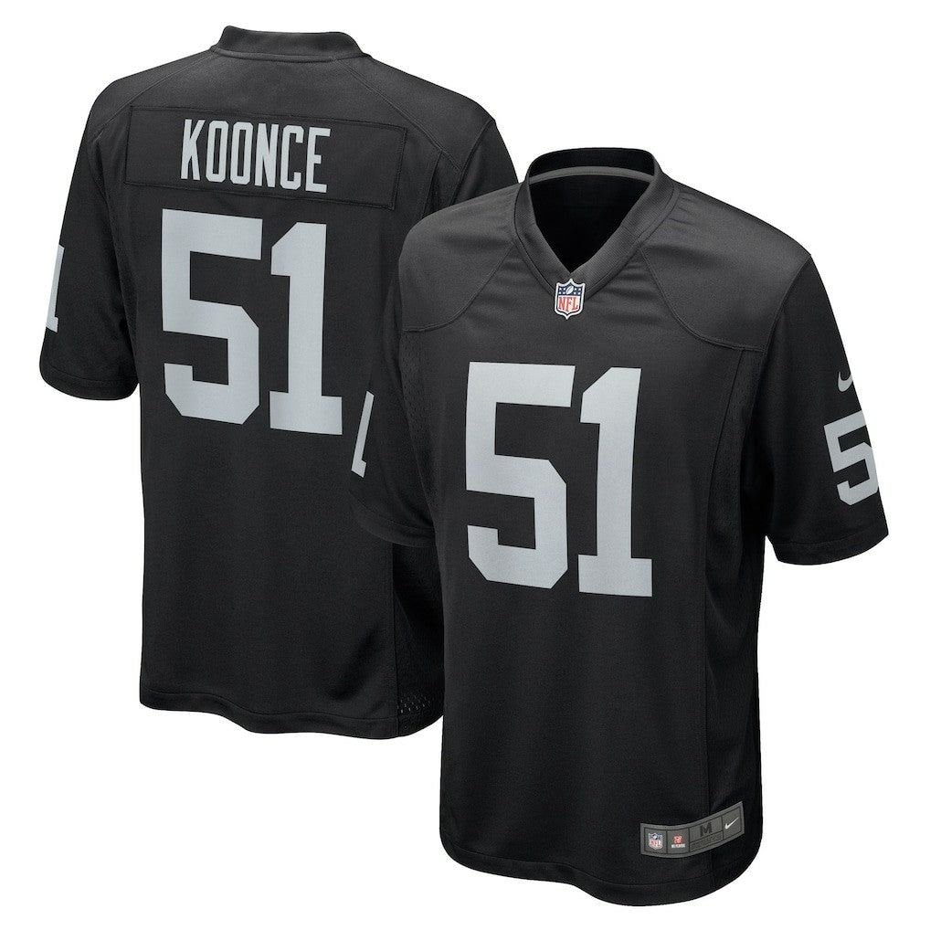 Malcolm Koonce Las Vegas Raiders Game Jersey - Black Jerseys