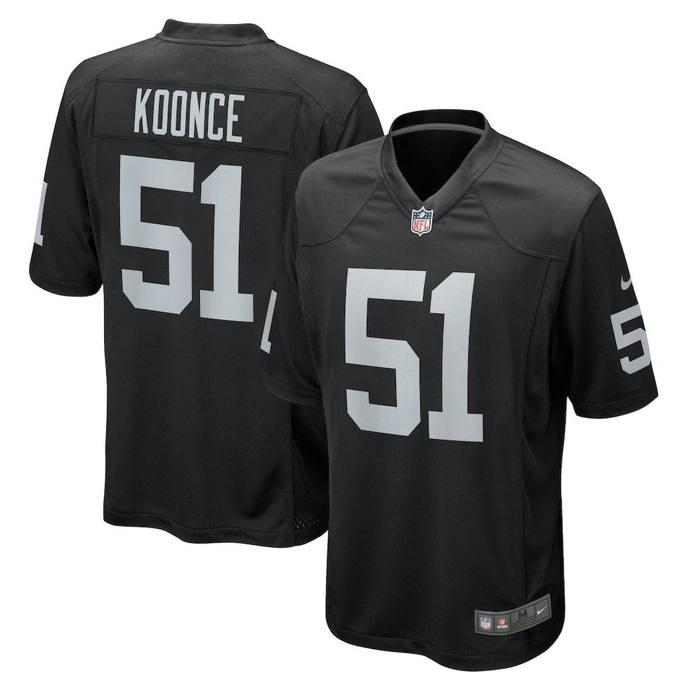 Malcolm Koonce Las Vegas Raiders Game Jersey - Black Jerseys