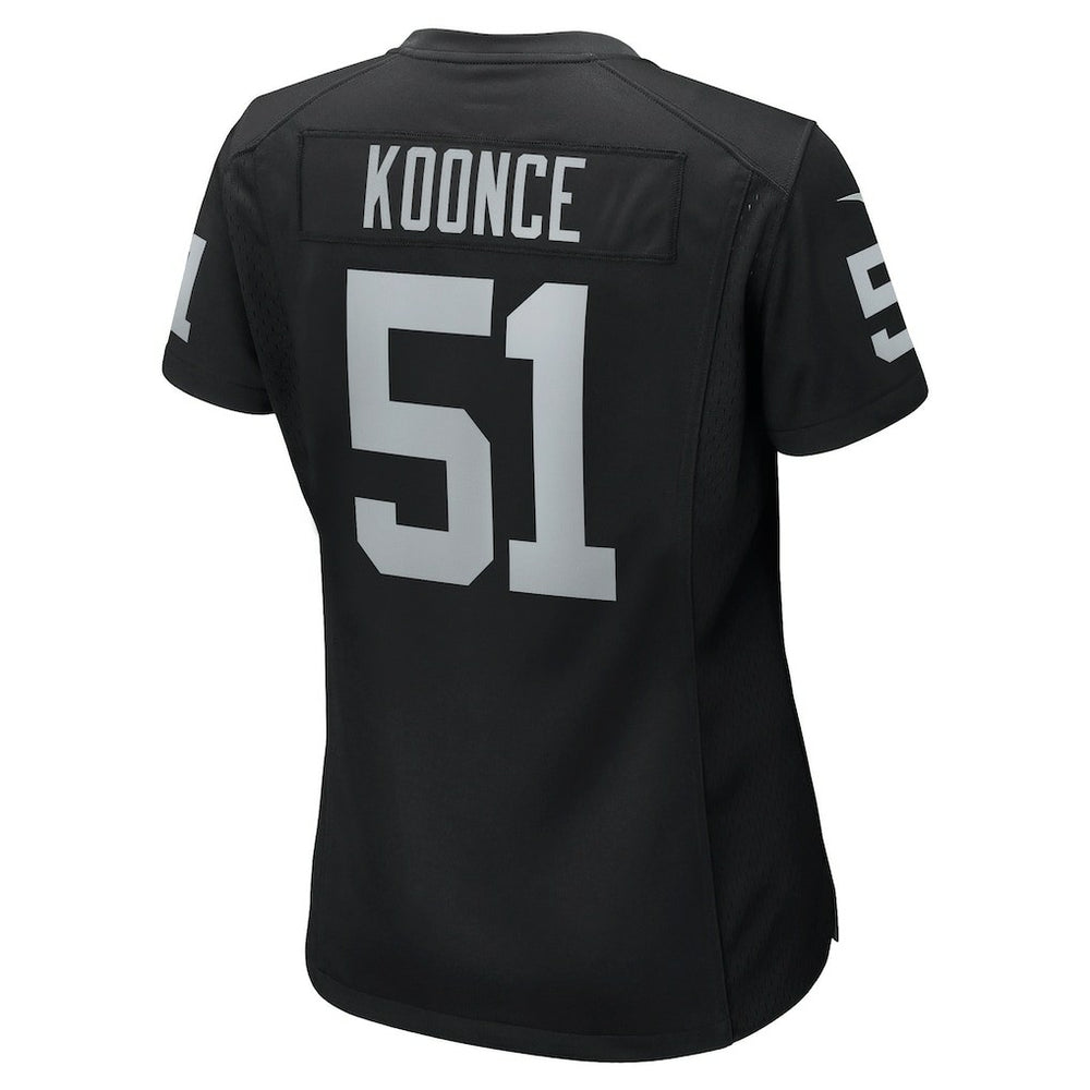 Malcolm Koonce Las Vegas Raiders Women's Game Jersey - Black Jerseys