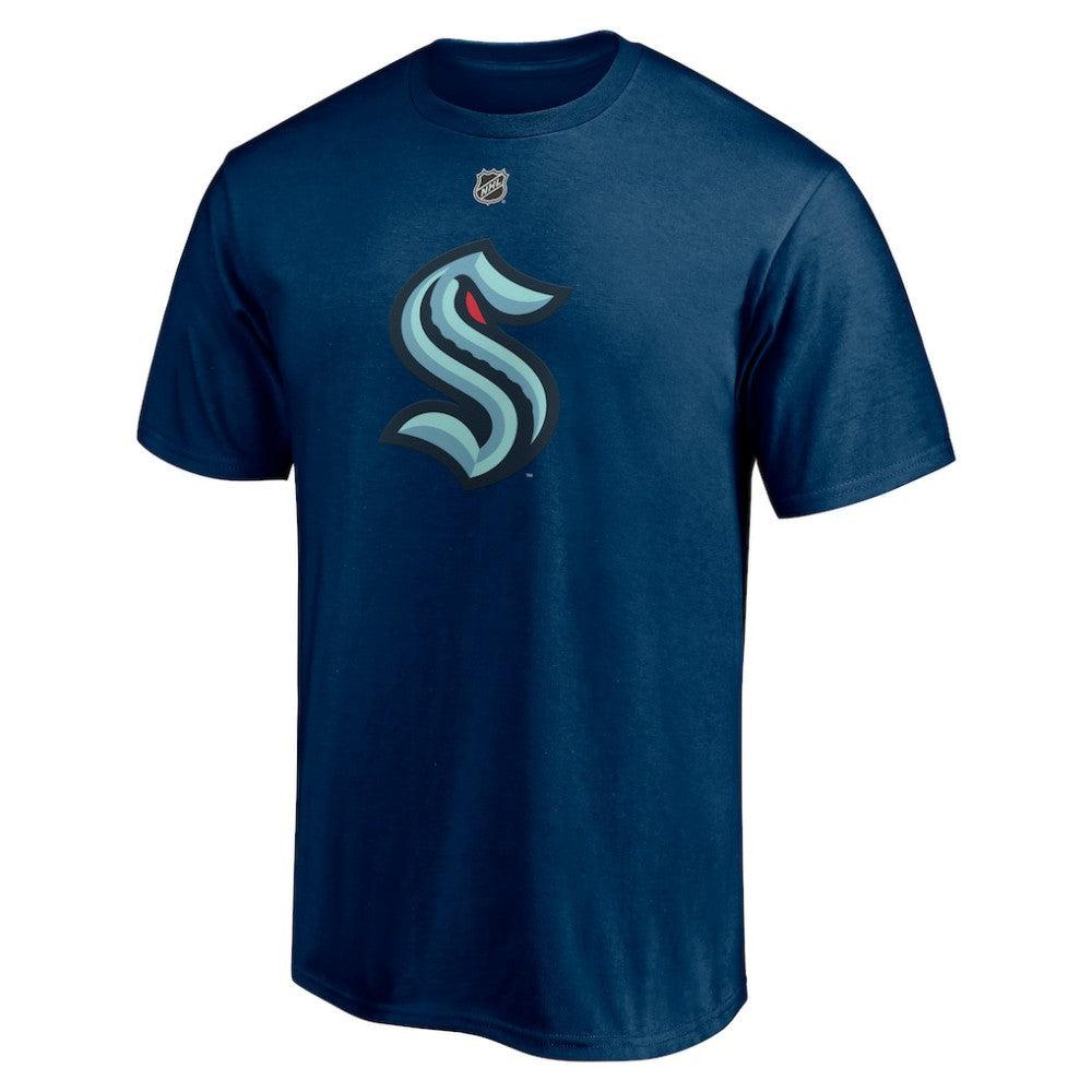 Philipp Grubauer Seattle Kraken Fanatics Authentic Stack Name & Number T-Shirt - Deep Sea Blue | US 4454664
