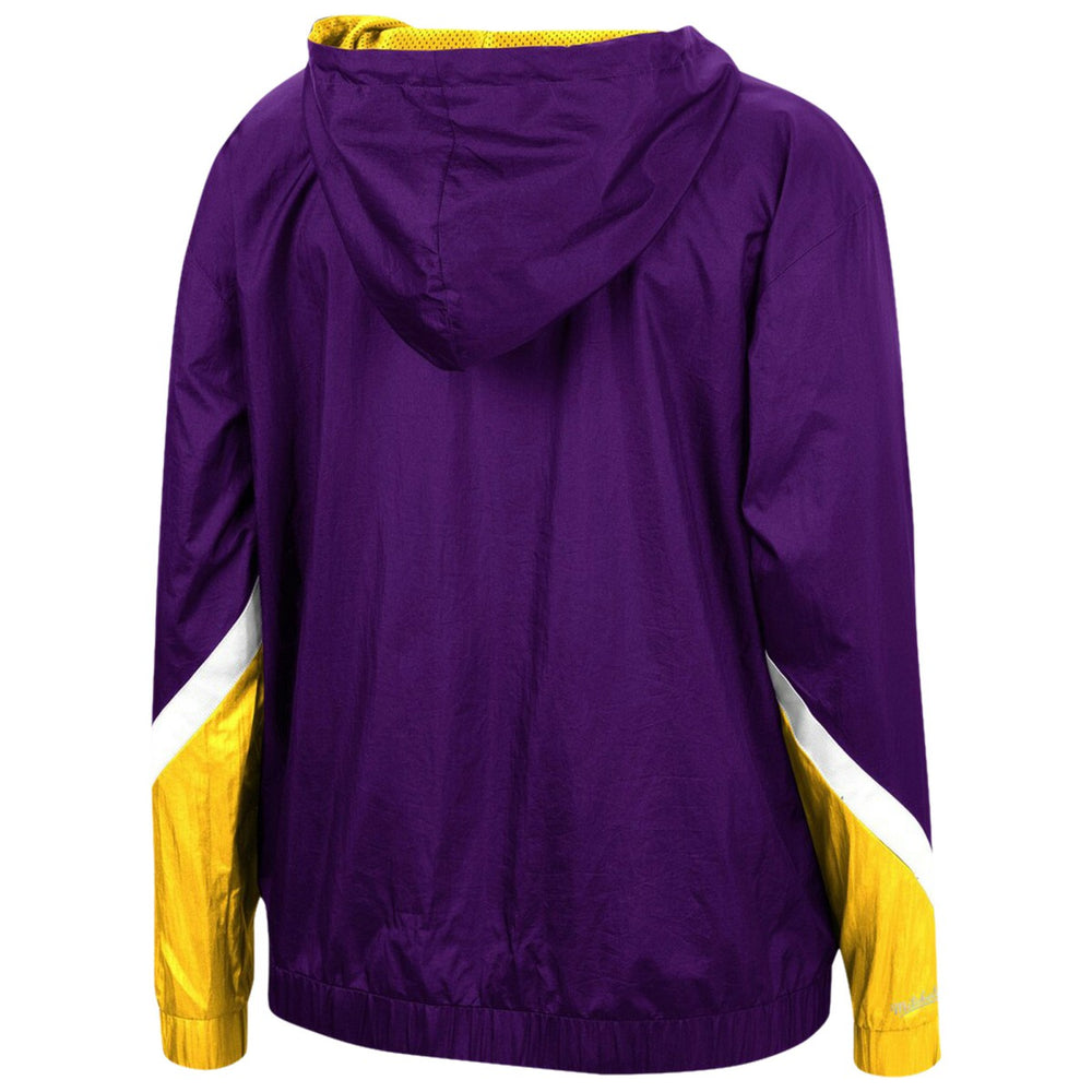 Los Angeles Lakers Women's Half-Zip Windbreaker 2.0 Hoodie Purple - Mitchell & Ness
