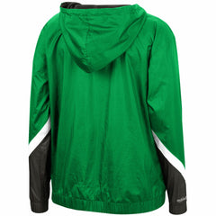 Milwaukee Bucks Women's Half-Zip Windbreaker 2.0 Hoodie Green - Mitchell & Ness
