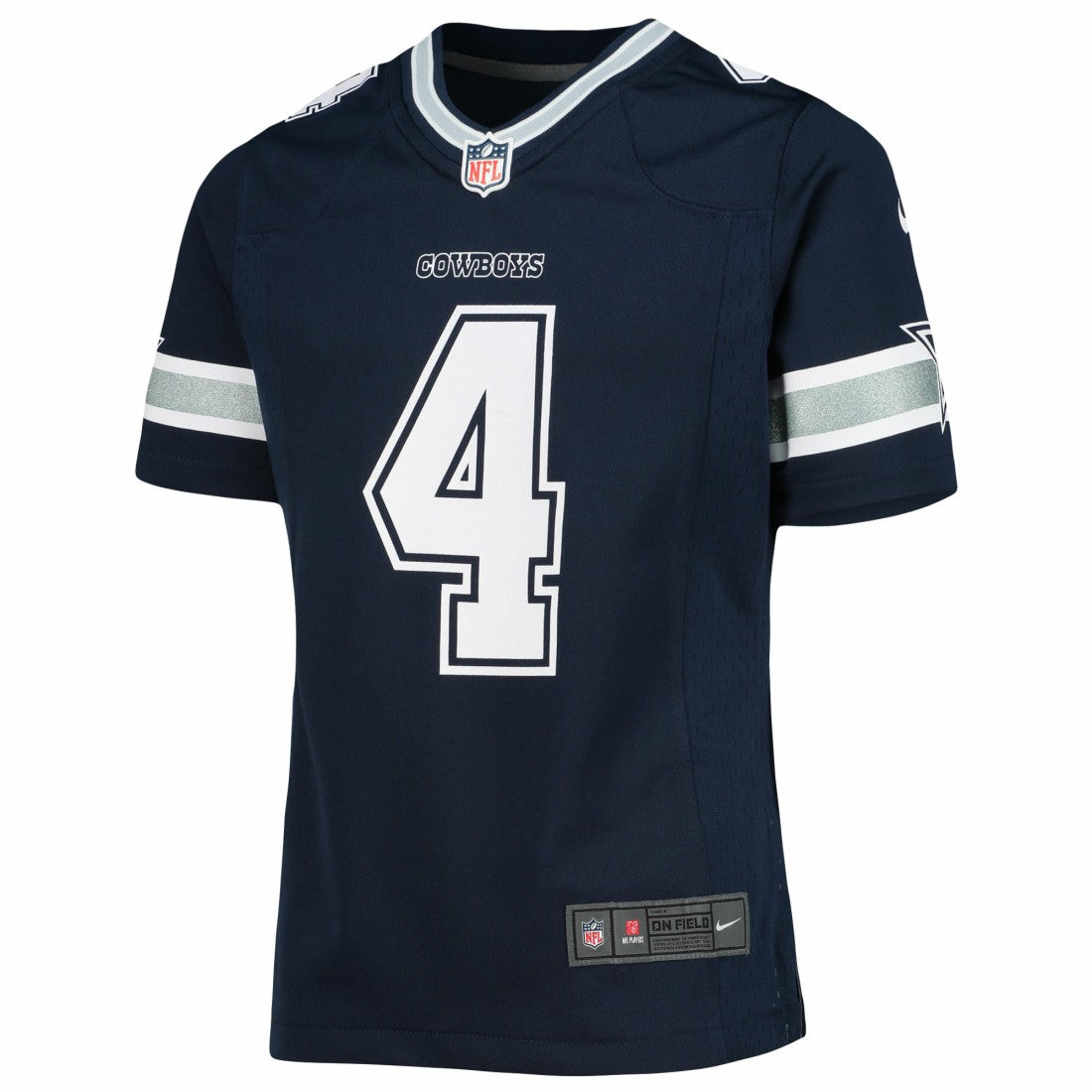 Dak Prescott Dallas Cowboys Girls Youth Team Game Jersey - Navy Jerseys