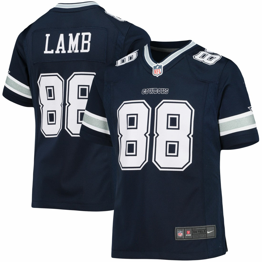 CeeDee Lamb Dallas Cowboys Girls Youth Game Jersey - Navy Jerseys